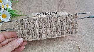 İki şiş kolay örgü yelek model anlatımı ️Eays knitting crochet patterns