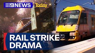 Sydney's rail strike drama continues | 9 News Australia