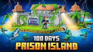 I SURVIVED 100 DAYS ON A PRISON ISLAND IN MINECRAFT!