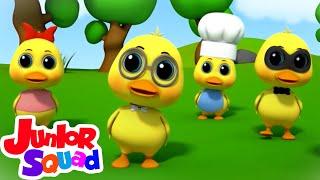 Bebek kecil yang lucu | Lagu anak anak | Bayi sajak | Junior Squad Indonesia | Kartun untuk anak