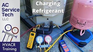 Charging R-410A Refrigerant into an Air Conditioner! Pressures, Temps, Tips!