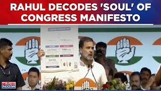 Rahul Gandhi Reads Out 'Heart Of People' In Congress Manifesto At Telangana Cong Jana Jathara Sabha