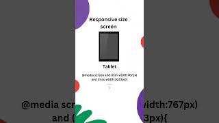 Media Queries in CSS || Responsive Design #css #responsive #projects #shorts #ytshorts #viral