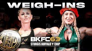 BKFC 63 STURGIS HART vs STARLING Weigh-In | LIVE!