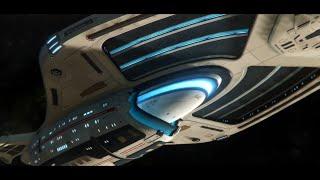 VOY Intro with Pathfinder-class Voyager-B in Star Trek Online, ft. Elite Force Main Theme