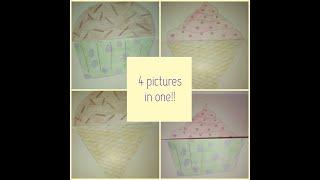 how to make a picture flap || 4 pictures in one 