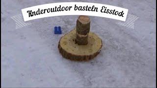 Outdoor basteln für Kinder: Ein Eisstock