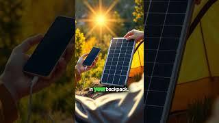 Discover the Magic of Camping with Power: Foldable Solar Panels! #camping #solarpower #outdoors