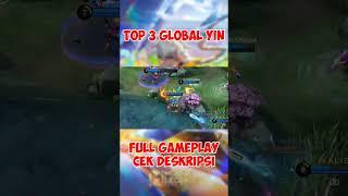 WINRATE YIN 74.8%‼️TOP 3 GLOBAL YIN‼️NEW EMBLEM & BUILD YIN JUNGLER TERSAKIT 2023‼️BY Yuji Itadori