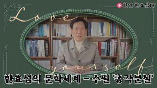 [한얼 한효섭TV] 한효섭의 문학세계 - 수필 '총각분실'