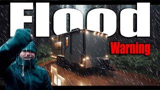 They Lost Power, I Didn't - Offgrid Toy Hauler Cabin Gets Direct Hit - ICE, Thunderstorm & Flooding