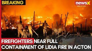 US Wildfire: Firefighters Near Full Containment of Lidia Fire in Acton, California | NewsX