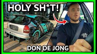 DON DE JONG "BANG MAKEN" IN ONZE RACE HONDA CIVIC!