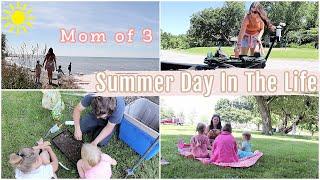 ENTIRE DAY IN THE LIFE OF A STAY AT HOME MOM OF 3! | SUMMER EDITION!