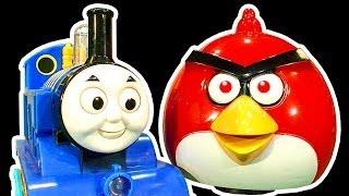 Angry Birds Dark Side Knock Off Toys Ep 4 & 5 Thomas Tank Battle Mr Hammer Smashing Chaos