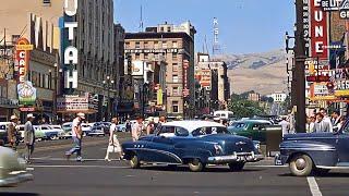 1950s American City Life in STUNNING COLOR