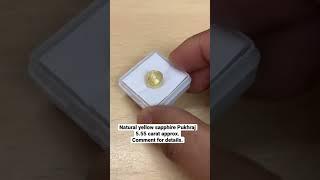 Best quality natural yellow sapphire Pukhraj no heat no color treatment from The Leading Light