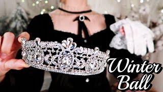 ASMR | Dolling my Princess Up for the Winter Ball ️ (hair, makeup, music, layered sound) ft.Dossier