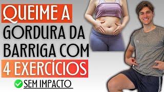 Treino de 4 exercícios para obter uma barriga lisa em casa  - Perca centímetros em 14 dias