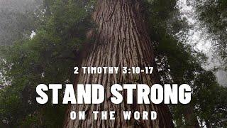 Stand Strong on the Word (2 Timothy 3:10-17)