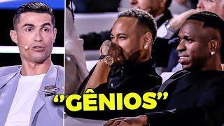 OLHA A REAÇÃO DO CRISTIANO RONALDO AO VER NEYMAR E VINICIUS JR RECEBER A MAIOR PREMIAÇÃO GLOBAL