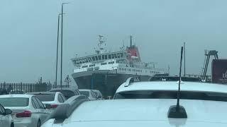 Ferry Struggles to Berth at Scottish Harbour in High Winds