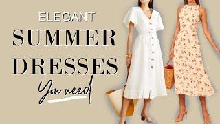 Elegant SUMMER Dresses that take you from day to night |fashion Over 40