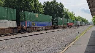 Norfolk Southern #4754 leads an intermodal at Lewistown, PA (05/29/2025)