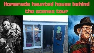 Homemade haunted  house behind the scenes tour 2018!