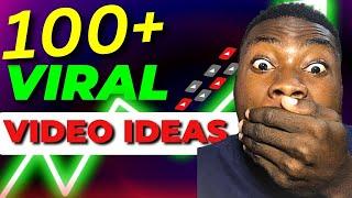  100+ EASY YOUTUBE VIDEO IDEAS  That Will BLOW UP Your Channel in 2024!