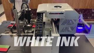 Single pass white ink printing machine by 100mm width