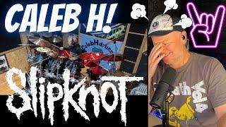 Drum Teacher Reacts: Slipknot - Disasterpiece - Drum cover Age 9! | CALEB H