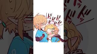 Zelda tries squishing Link