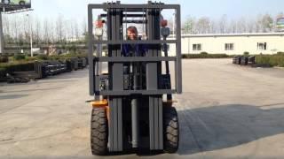 3 ton diesel forklift with Japan Isuzu testing video