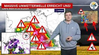 Massive Unwetterwelle erreicht uns! Extreme Unwetterlagen mit Superzellen & Tornadogefahr!