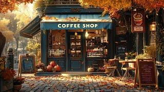 Autumn Day Coffee Shop Ambience  Nostalgic Jazz Music for Positive Mood After Listening To It