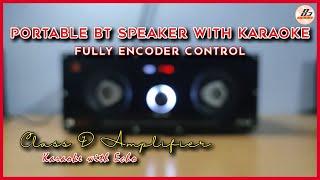 Portable Bluetooth Speaker with Karaoke | Class D Amplifier 