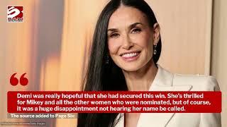 Demi Moore said to be taking losing out on best actress award at Oscars to Mikey Madison "very hard"