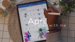 April 2024 Plan With Me | Mood Board | Book Tracker  | Custom Template | GoodNotes Tips & Tricks