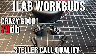 Transforming Earbuds FOR WORK & PLAY!  JLAB Work Buds Great for Calls!