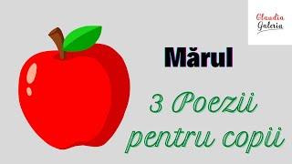 3 Poezii despre Măr: Poezii pentru copii | Poezii de Toamnă | Fructe de toamnă | Material didactic