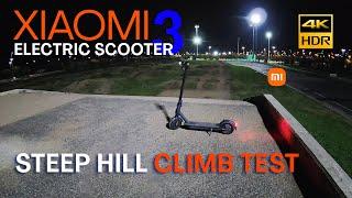 Xiaomi Mi Electric Scooter 3 - Steep Hill Climb Test (Environment Sound Only) 4K