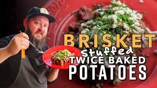 Brisket Loaded Twice Baked Potatoes | Chef Tom X All Things Barbecue