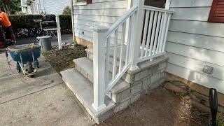 Entire Front Porch Rebuild Step by Step Start 2 Finish