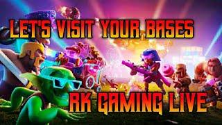 #CLASH OF CLANS LIVE | COC LIVE BASE VISIT | RK GAMING LIVE | DAY 70