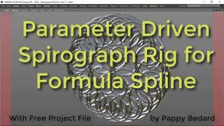 C4D Parameter Driven Spirograph Rig for Formula Spline