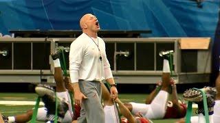 Alabama strength coach Scott Cochran gets fired up for Peach Bowl practice