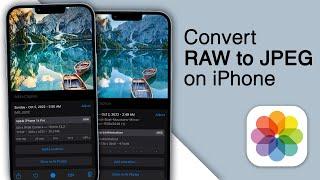 How to Convert RAW to JPEG on iPhone [iOS 16]