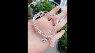 ImYan Jewelry | Natural Pink Crystal Bracelet