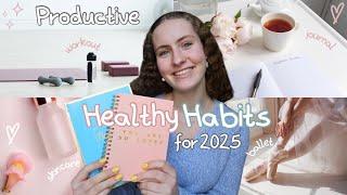 Productive Day in Our Life: healthy habits for 2025 / stretching, journaling, workout, podcasts